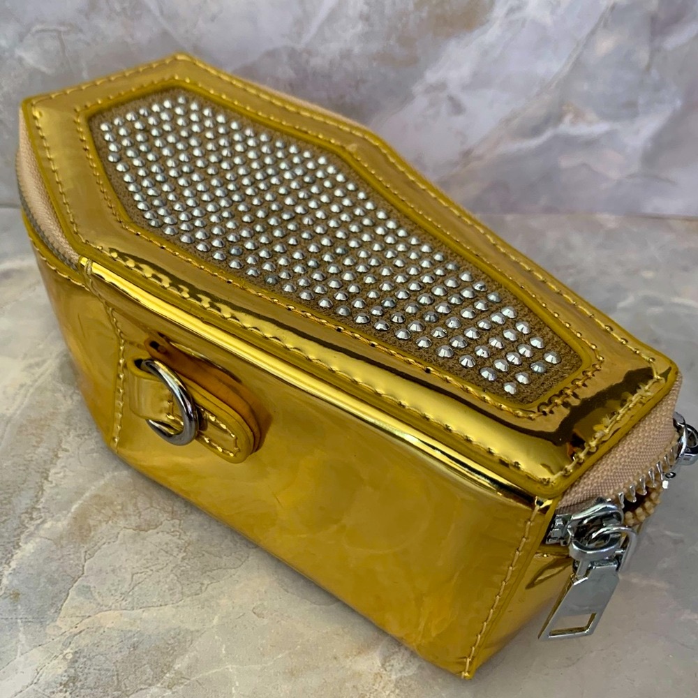 Golden Coffin Crossbody Bag - Picture 2 of 12